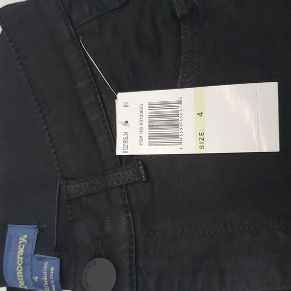 Democracy Absolution Itty Bitty Boot Black Jeans  SZ 4 TALL NEW - Picture 11 of 11